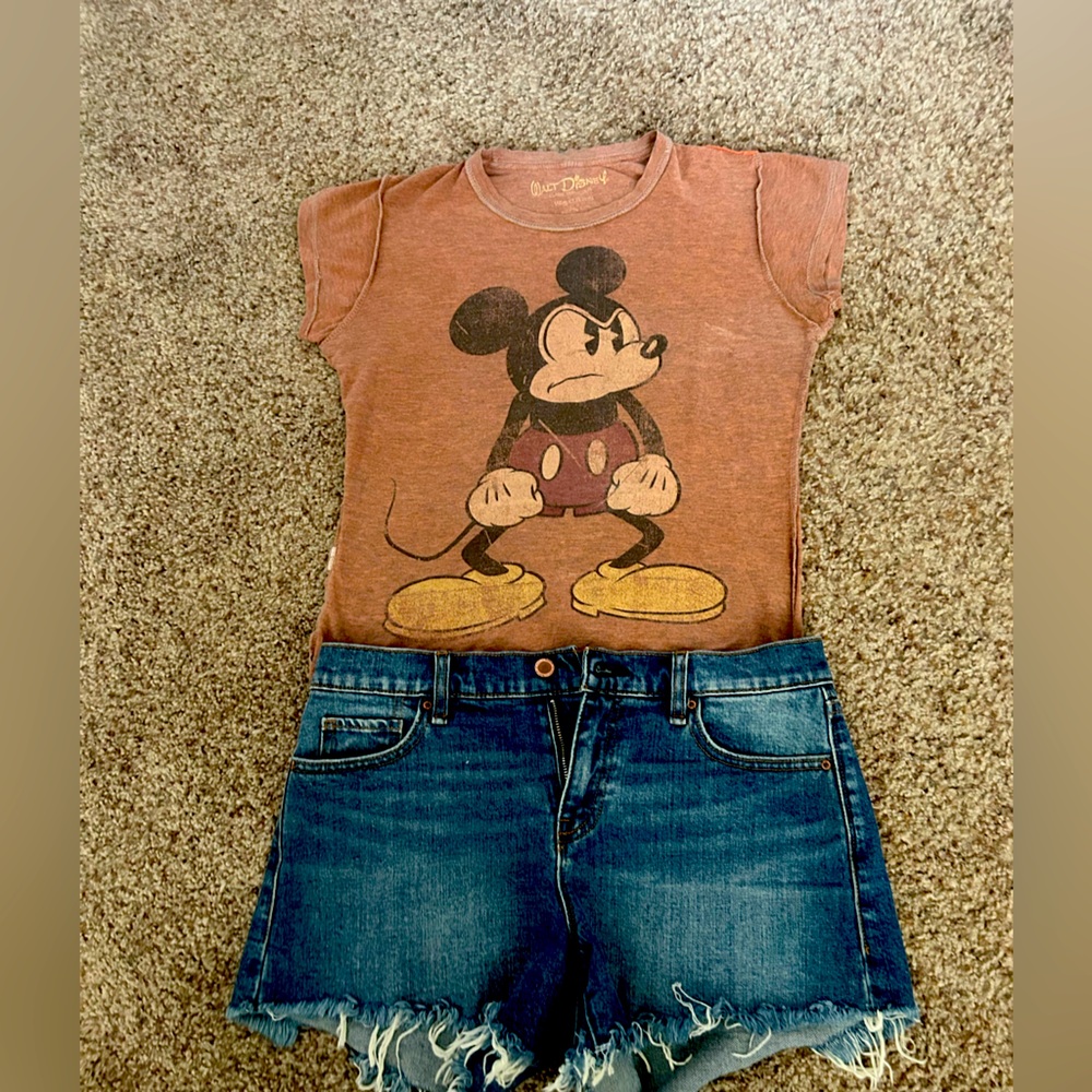Disney Grumpy Mickey Mouse shirt